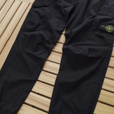 Штаны Stone Island With Patch On The Pocket - Logo "Black" фото № 4