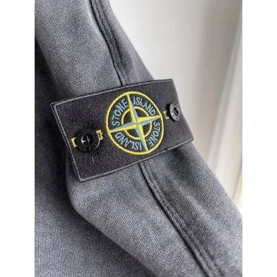 Штаны Stone Island With Logo Patch On The Side "Black/Gray" фото № 7