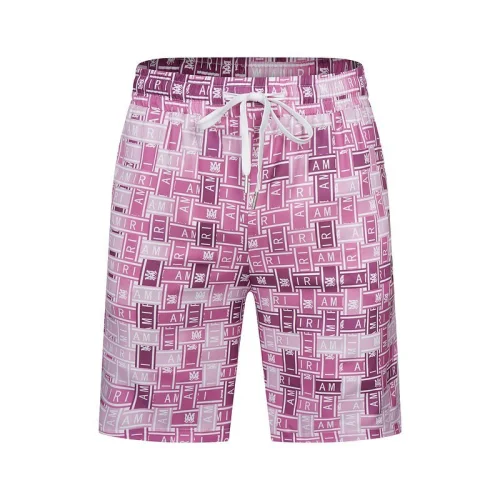 Шорты Amiri Repeating Logo Inscription "Pink"