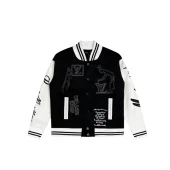 Бомбер Louis Vuitton Inscriptions And Brand Logo "Black"