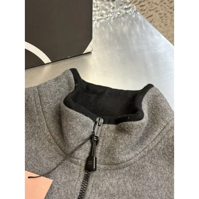 Бомбер Miu Miu Frontside Contrast White Logo Miu Miu "Gray" фото № 4