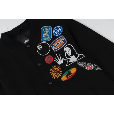 Бомбер Stussy With Patch - Badges "Black" фото № 7
