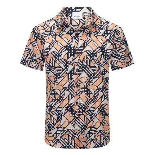 Рубашка Burberry Symbols Print Without Pockets "Beige"