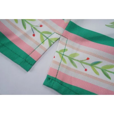 Рубашка Casablanca Leaves Edge Decoration And Flowers "White" фото № 4