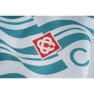 Шорты Casablanca Logo Inscription And Waves "Green" фото № 4