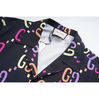 Рубашка Gucci Letter Bright Print "Black" фото № 4