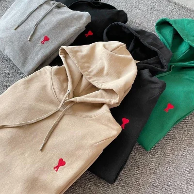 Худи Amiri Cotton With Small Red Letter Logo "Gray" фото № 3