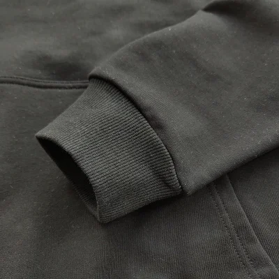 Худи Burberry One Solid Pocket "Black" фото № 4