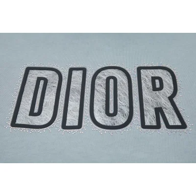 Худи Christian Dior Central Big Frontside Logo Dior "Blue" фото № 3