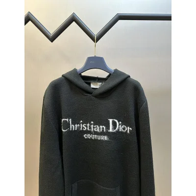 Худи Christian Dior Frontside Logo White Couture "Black" фото № 2