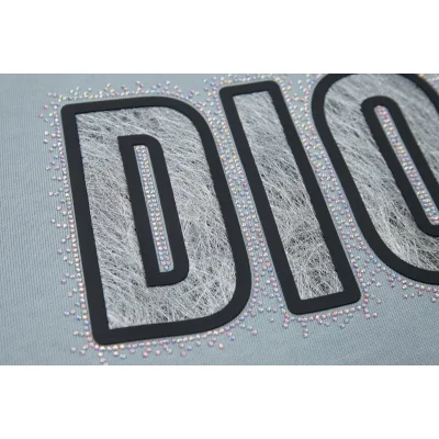 Худи Christian Dior Frontside Logo Dior Contrast Outline "Blue" фото № 3