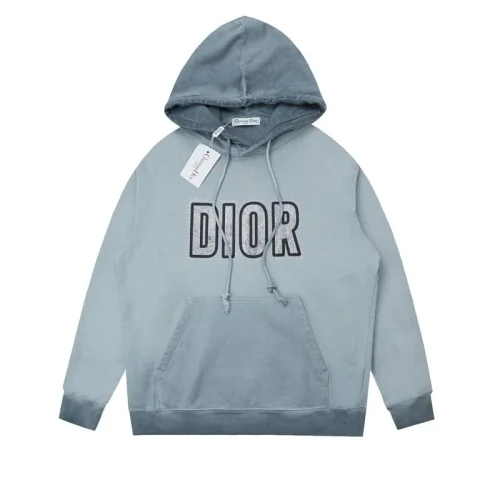 Худи Christian Dior Frontside Logo Dior Contrast Outline "Blue"