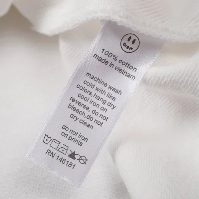 Худи Drew House Print — Yellow Smile "White" фото № 4