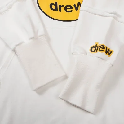 Худи Drew House Print — Yellow Smile "White" фото № 5