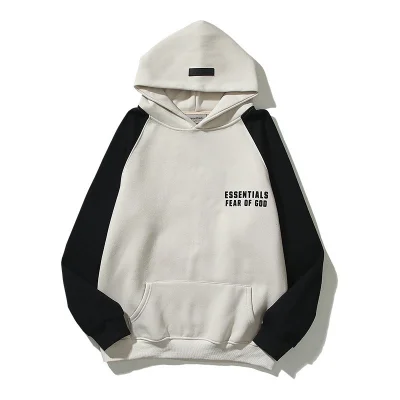 Худи Fear Of God Essentials "Black/Beige" фото № 9