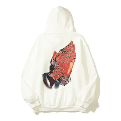 Худи Four Caccus Hand Print "White" фото № 3