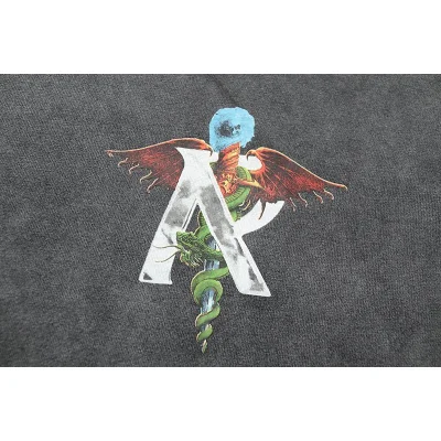 Худи Four Caccus X Represent Dragon Logo "Gray" фото № 7