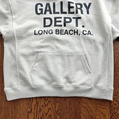 Худи Gallery Dept Long Beach "Gray/White" фото № 4 Худи Gallery Dept Long Beach "Gray/White" фото № 4