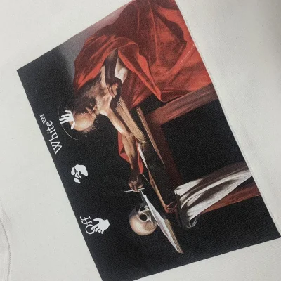 Худи OFF-White Writer At The Table "White" фото № 4