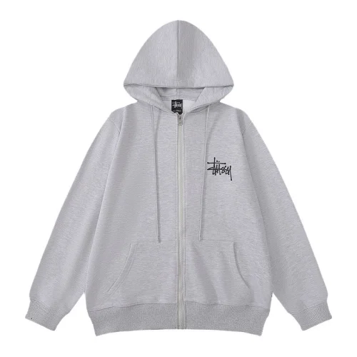 Худи Stussy Facsimile Style Logo ZIP "Gray"