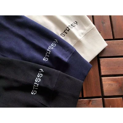 Худи Stussy Ball From Curved Figures With Logo Letters Inside "Blue" фото № 4