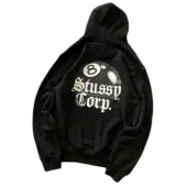 Худи Stussy Ball With Number Back Print "Black"