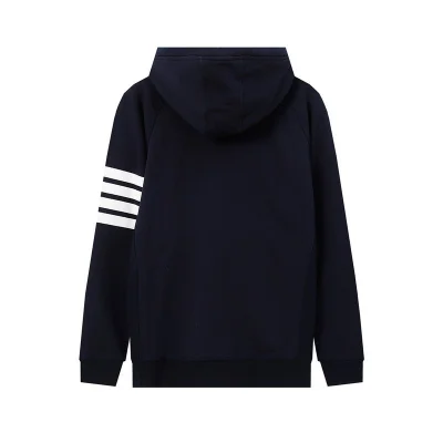 Худи Thom Browne With Stripes ZIP "Black/Blue" фото № 5