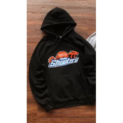 Худи Trapstar Leopard Behind Inscription "Black" фото № 5