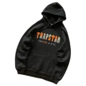 Худи Trapstar Big Logo Inscription And Wide Front Pocket "Black"