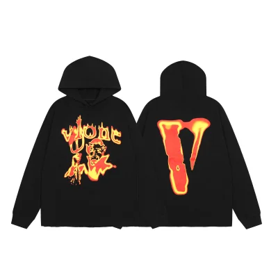 Худи Vlone Devil on Fire "Black" фото № 7