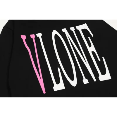 Худи Vlone Simple Pink-V-Lone "Black" фото № 5