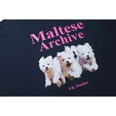 Худи Wai Kei Three Dogs Maltese Archive "Black" фото № 2