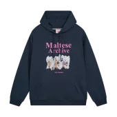 Худи Wai Kei Three Dogs Maltese Archive "Black"