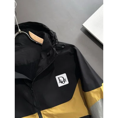 Куртка Christian Dior Tricolored Frontside Logo In Square Dior "Black" фото № 2