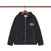 Ветровка Gucci X Adidas Big And Small Logo "Black"
