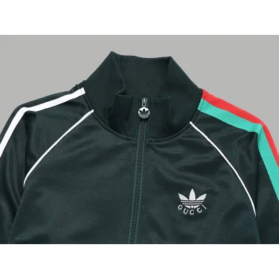 Олимпийка Gucci X Adidas With Logos "Green" фото № 8