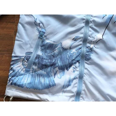 Ветровка Trapstar Logo And Eagles Print "Blue" фото № 4