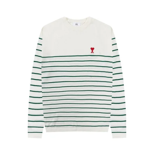 Лонгслив Amiri Striped "White/Green"