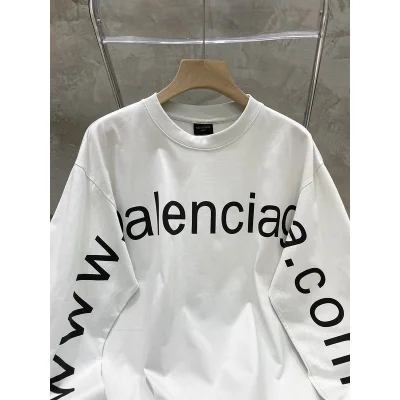 Лонгслив Balenciaga With Link To The Website "White" фото № 7