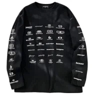Лонгслив Balenciaga Different Logo Types