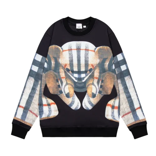 Лонгслив Burberry Large Print With A Bear "Black"