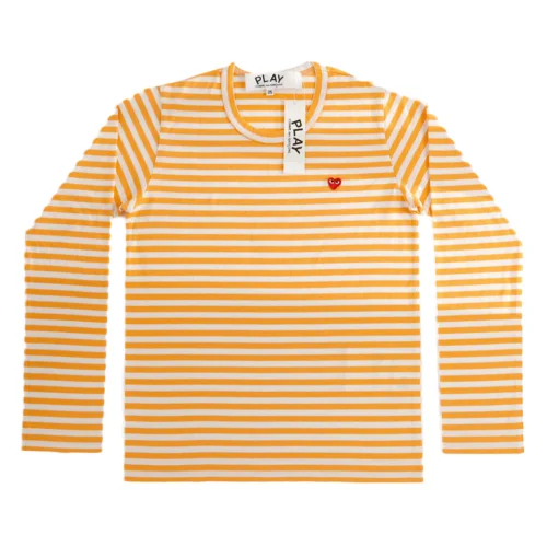 Лонгслив Comme des Garçons Red Logo Colors "Yellow"
