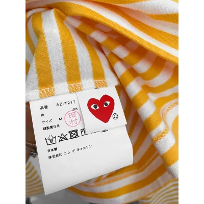 Лонгслив Comme des Garçons Red Logo Colors "Yellow" фото № 7