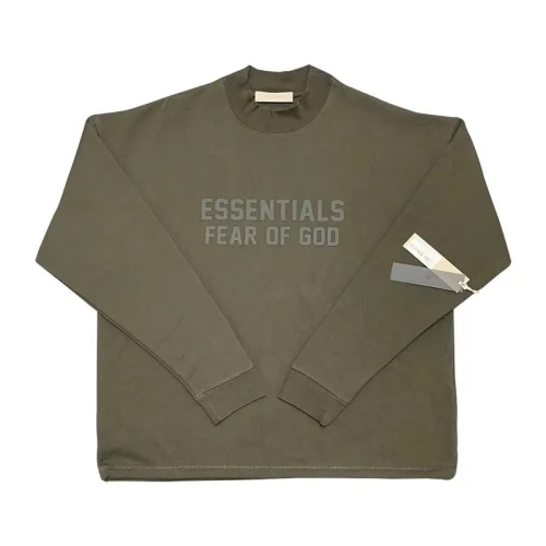 Лонгслив Fear Of God Text Logo "Khaki"