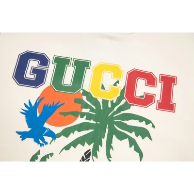 Лонгслив Gucci Heat And Palm Trees "White" фото № 7