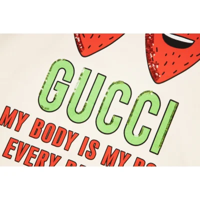 Лонгслив Gucci The Frightened Berry "White" фото № 5