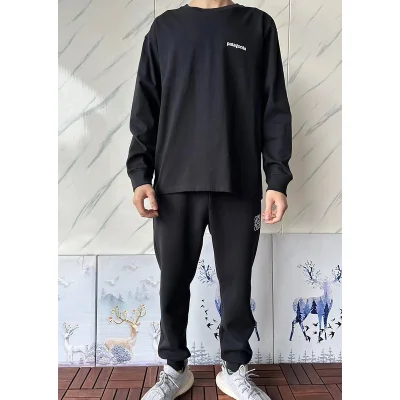 Лонгслив Patagonia Mountain Landscape Inside Rectangle "Black" фото № 8