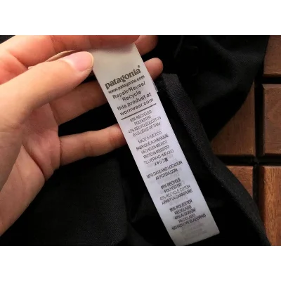 Лонгслив Patagonia Mountain Landscape Inside Rectangle "Black" фото № 6