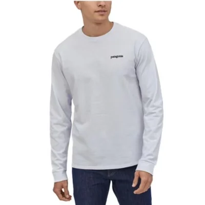 Лонгслив Patagonia Mountain View Back Print "White" фото № 5 Лонгслив Patagonia Mountain View Back Print "White" фото № 5