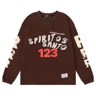 Лонгслив Rrr123 A Plush Toy Behind The Text "Brown"